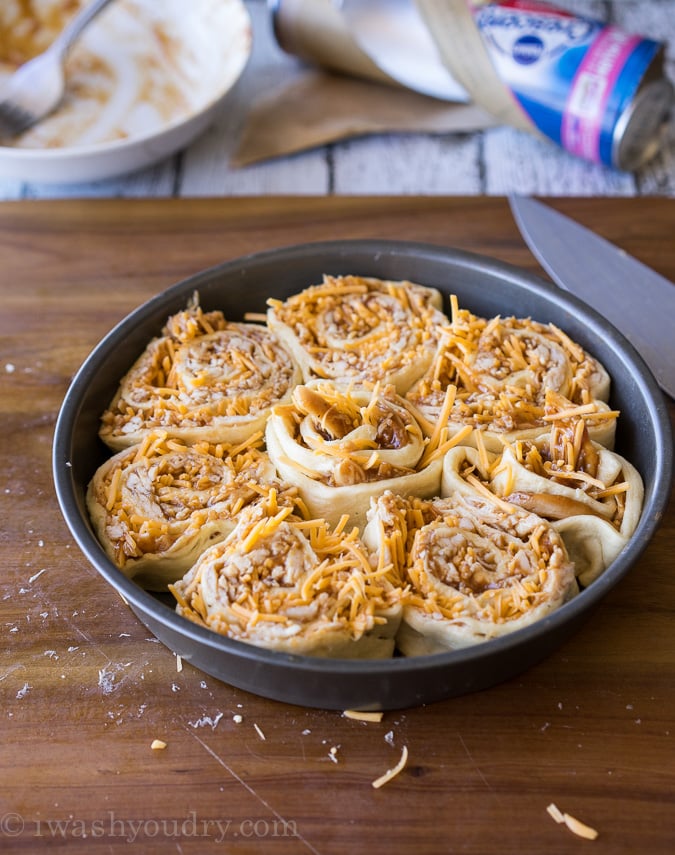 BBQ Chicken Pinwheel Bake