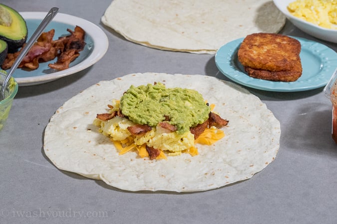 CopyCat California A.M. Crunchwrap with bacon and avocado! 