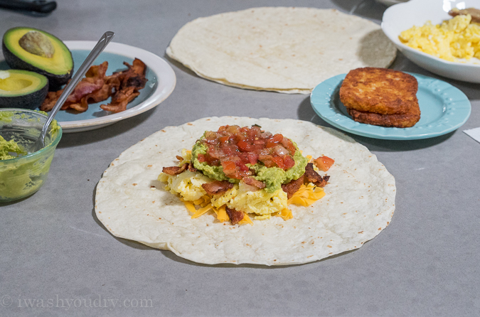 CopyCat California A.M. Crunchwrap with bacon and avocado! 