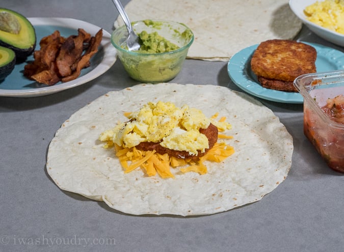 CopyCat California A.M. Crunchwrap with bacon and avocado! 