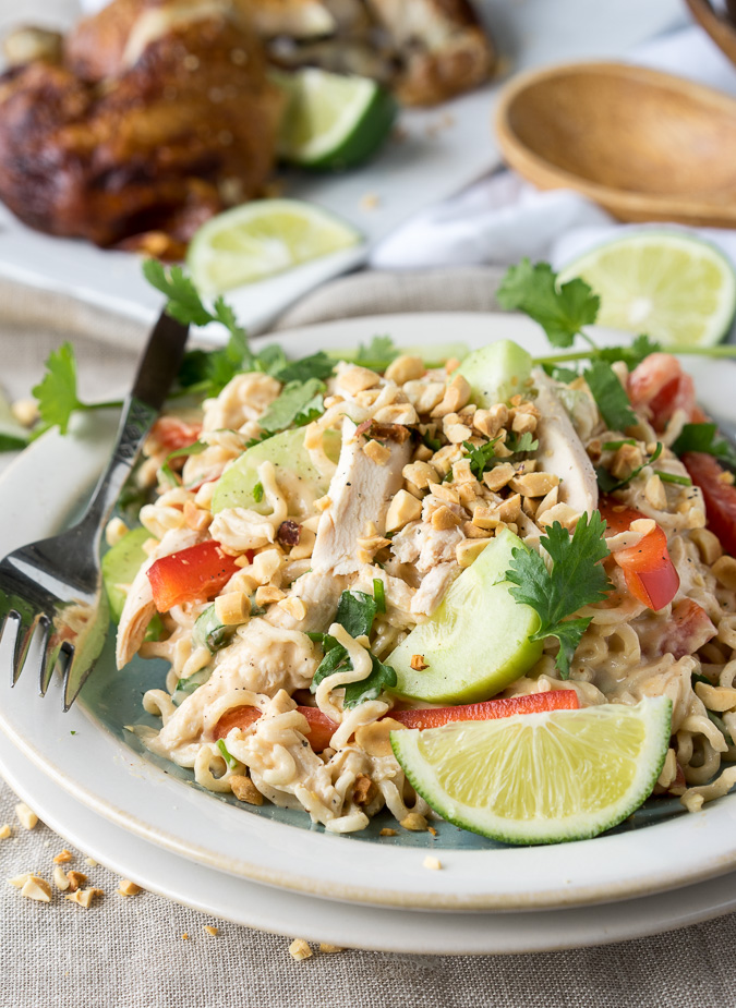 Thai Chicken Pasta Salad