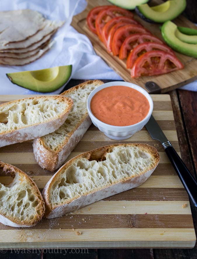 Avocado Chicken Ciabatta Sandwich