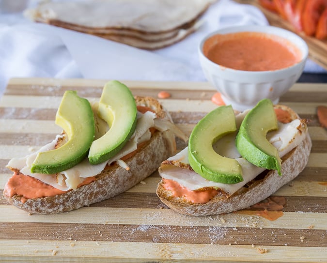 Avocado Chicken Ciabatta Sandwich