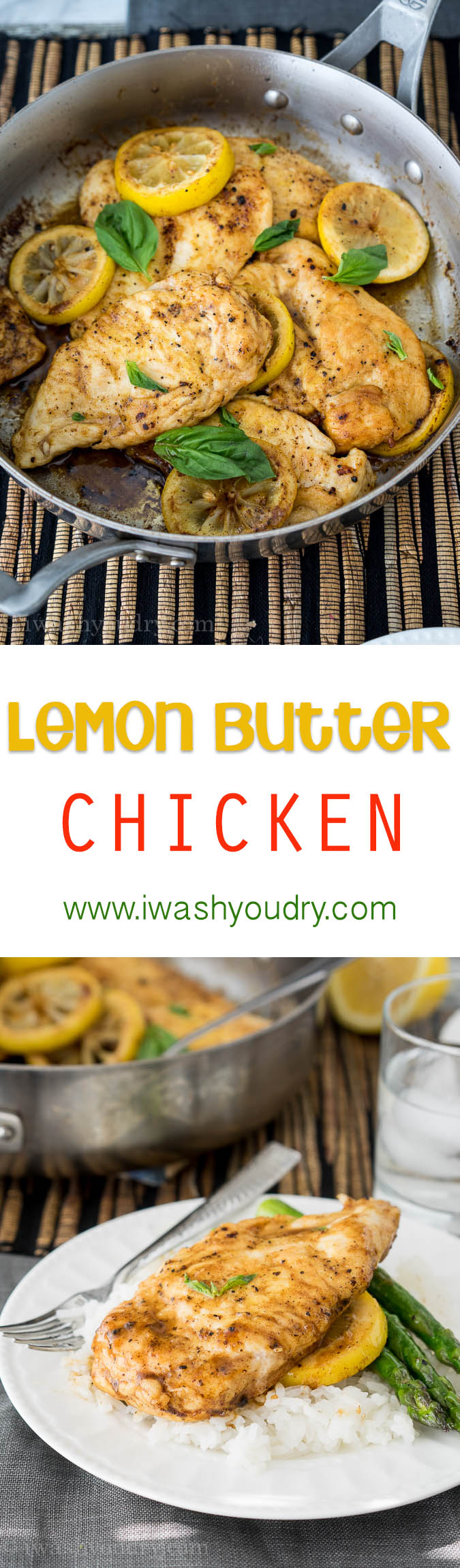 Quick and easy Lemon Butter Chicken Breasts only use 6 ingredients and one skillet!