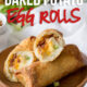 These Loaded Baked Potato Egg Rolls are the perfect appetizer recipe for game day! Great with leftover mashed potatoes too!