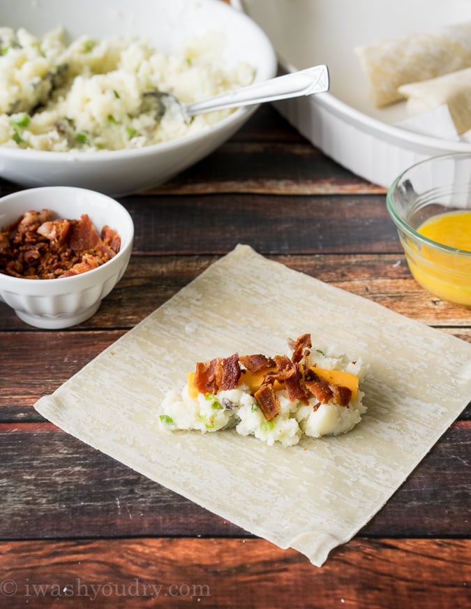 Loaded Baked Potato Egg Rolls