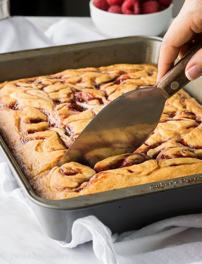 Cream Cheese Raspberry Coffee Cake