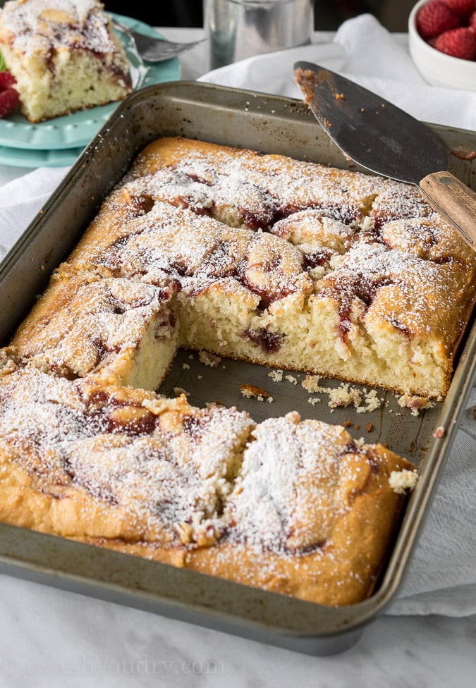 Cream Cheese Raspberry Coffee Cake