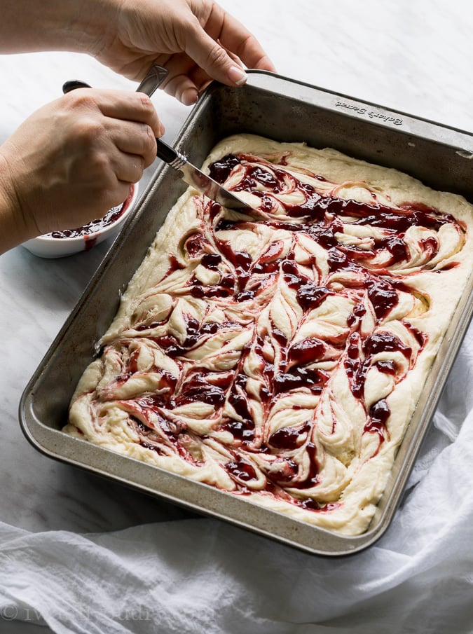 Cream Cheese Raspberry Coffee Cake