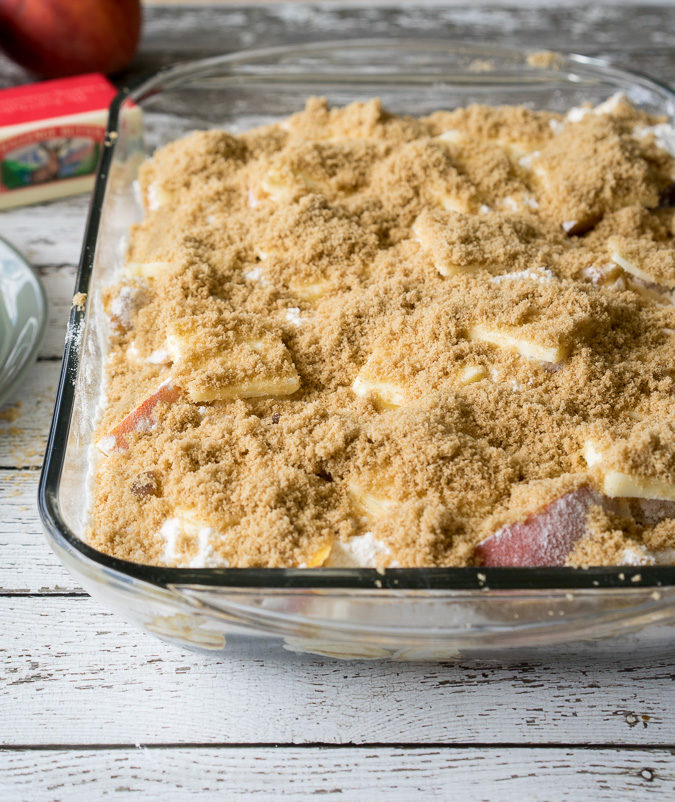 Peaches and Cream Dump Cake