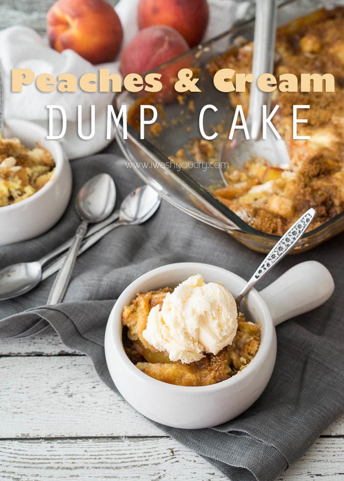 Peaches and Cream Dump Cake