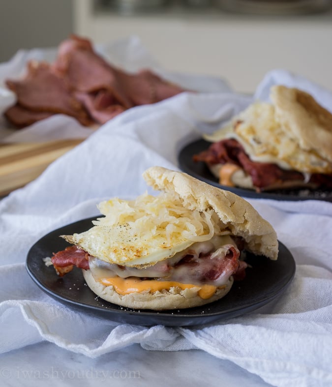 Reuben Breakfast Sandwich