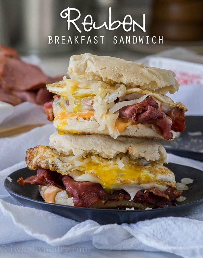 Reuben Breakfast Sandwich I Wash You Dry