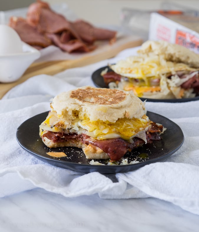 Reuben Breakfast Sandwich