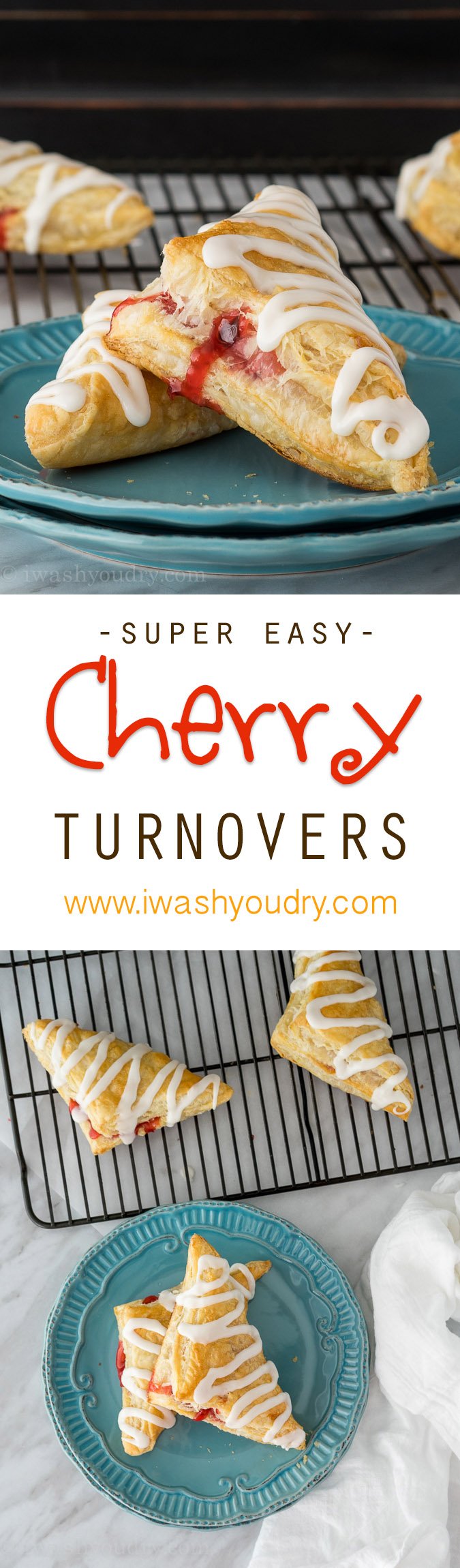 Only a few simple ingredients for these Super Easy Cherry Turnovers!