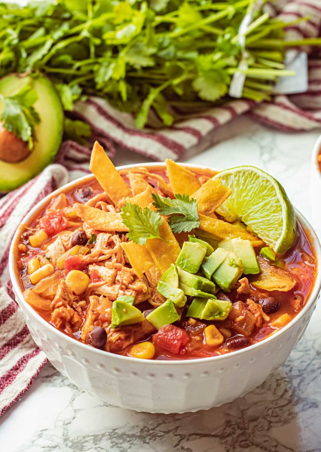 Easy Chicken Tortilla Soup - I Wash You Dry