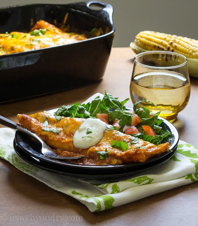 Fire-Roasted Chicken Enchiladas