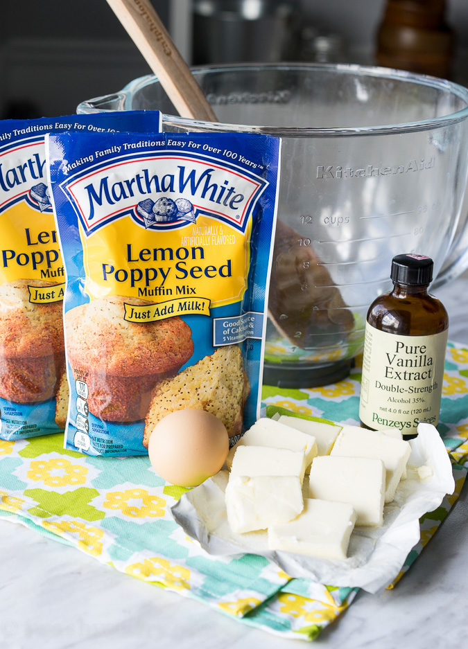 Lemon Poppy Seed Muffin Mix Cookies