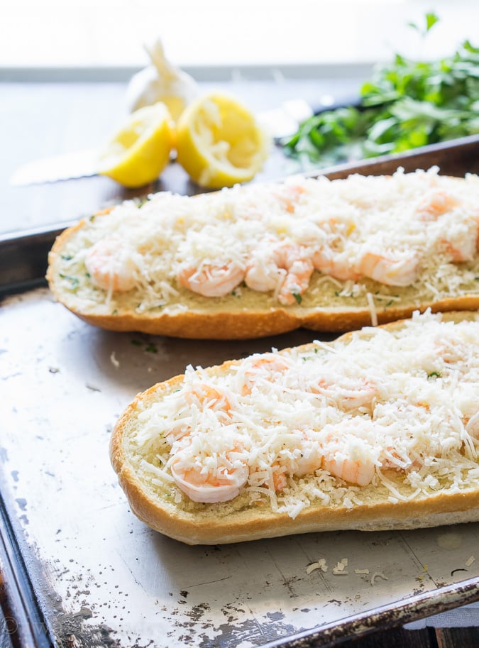 Shrimp Scampi Garlic Bread Pizza | I Wash You Dry