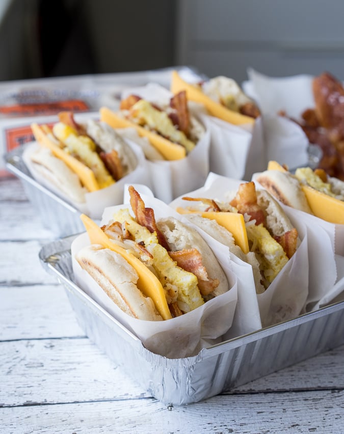 Ultimate Tailgating Breakfast Sandwiches I Wash You Dry