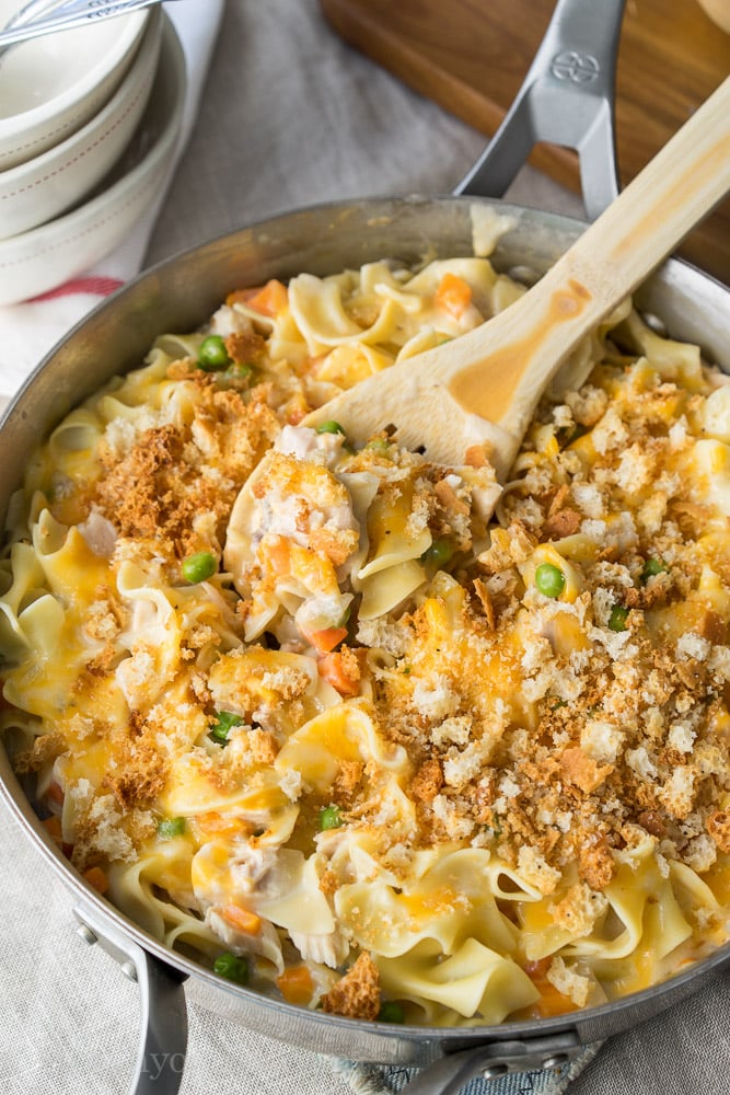 Tuna Noodle Skillet Casserole I Wash You Dry