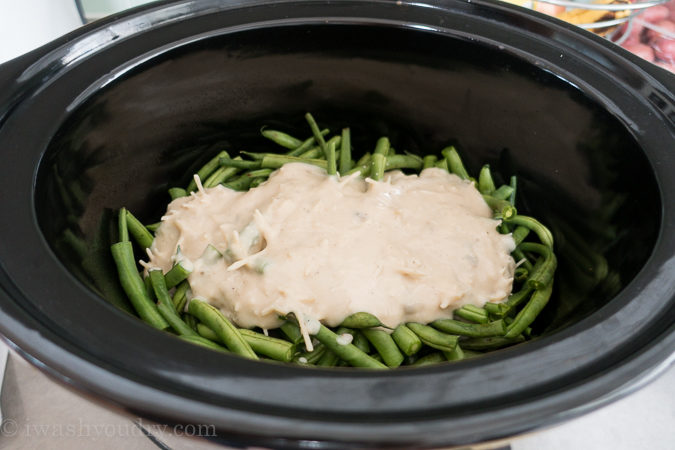 This CrockPot Green Bean Casserole recipe is a perfect side dish for Thanksgiving or Christmas when the oven is full. 