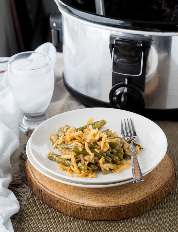 Slow Cooker Green Bean Casserole - 365 Days of Slow Cooking and Pressure  Cooking