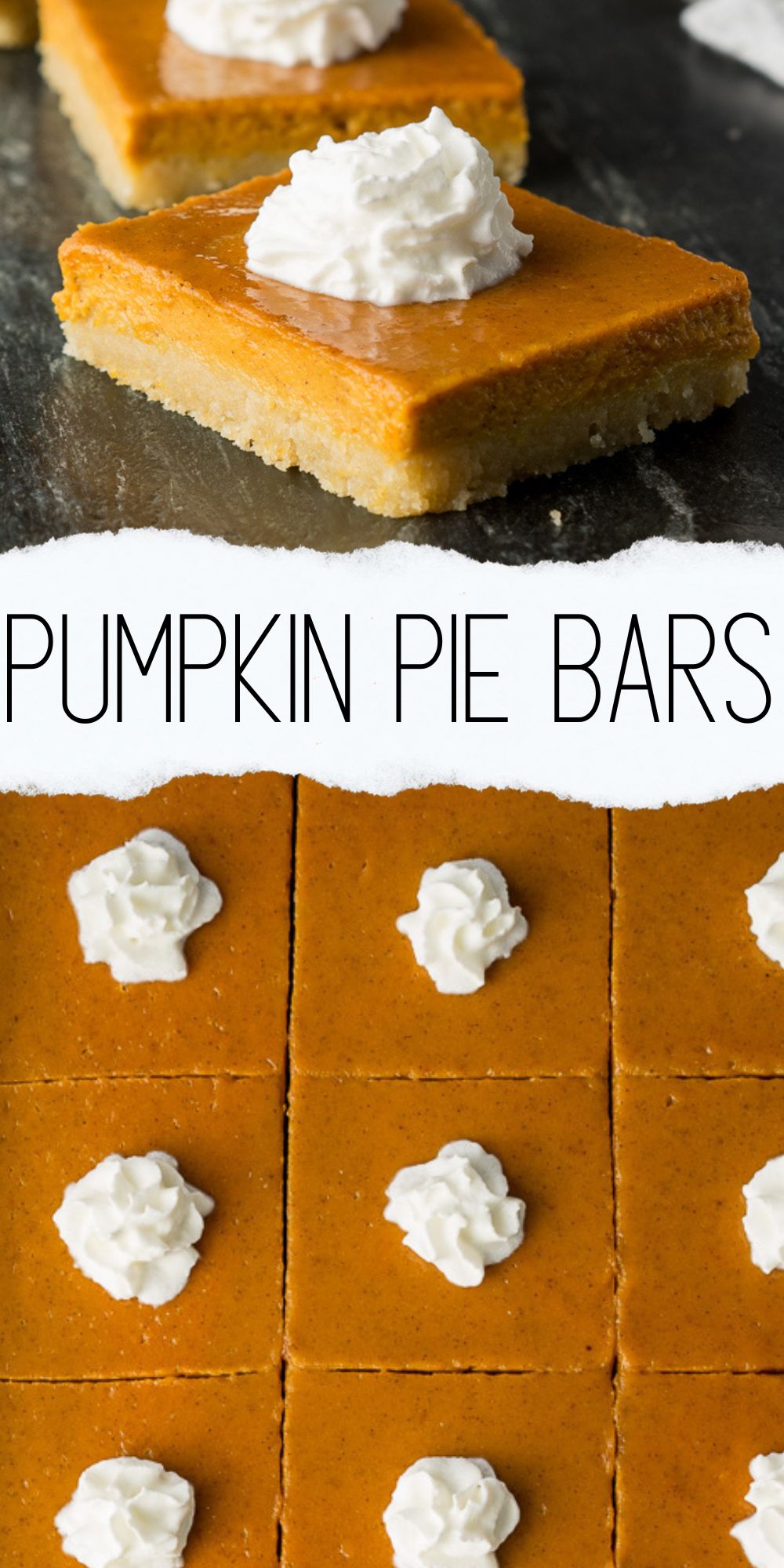 Pumpkin Pie Bars - I Wash You Dry