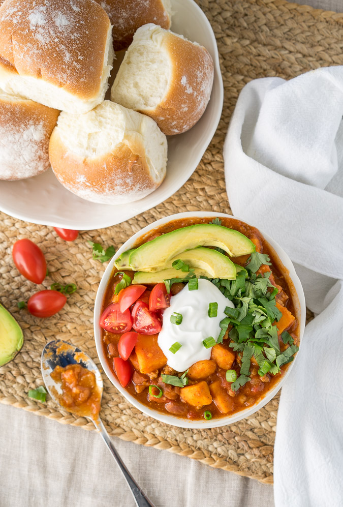 My family really enjoyed this easy Slow Cooker Sweet Potato Turkey Chili recipe! I loved that it was such an easy clean up too! 