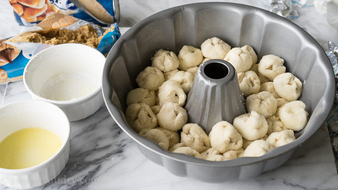 All the goodness of the classic peanut butter blossom, wrapped up in a warm and delicious monkey bread! My family loves this fun dessert recipe, but sometimes we even eat this for breakfast! 