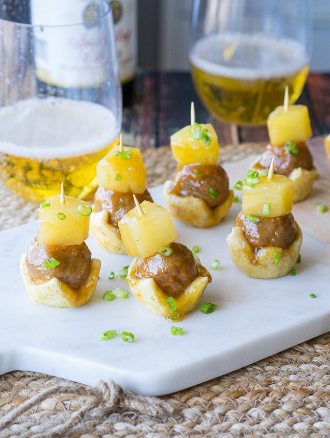 I love how easy these Hawaiian Burger Bites are to make! My whole family loved this simple appetizer recipe, and it was perfect finger food for game day! 