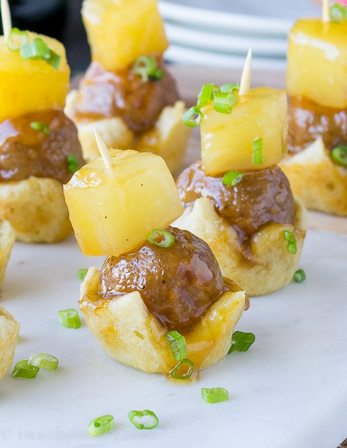 I love how easy these Hawaiian Burger Bites are to make! My whole family loved this simple appetizer recipe, and it was perfect finger food for game day! 