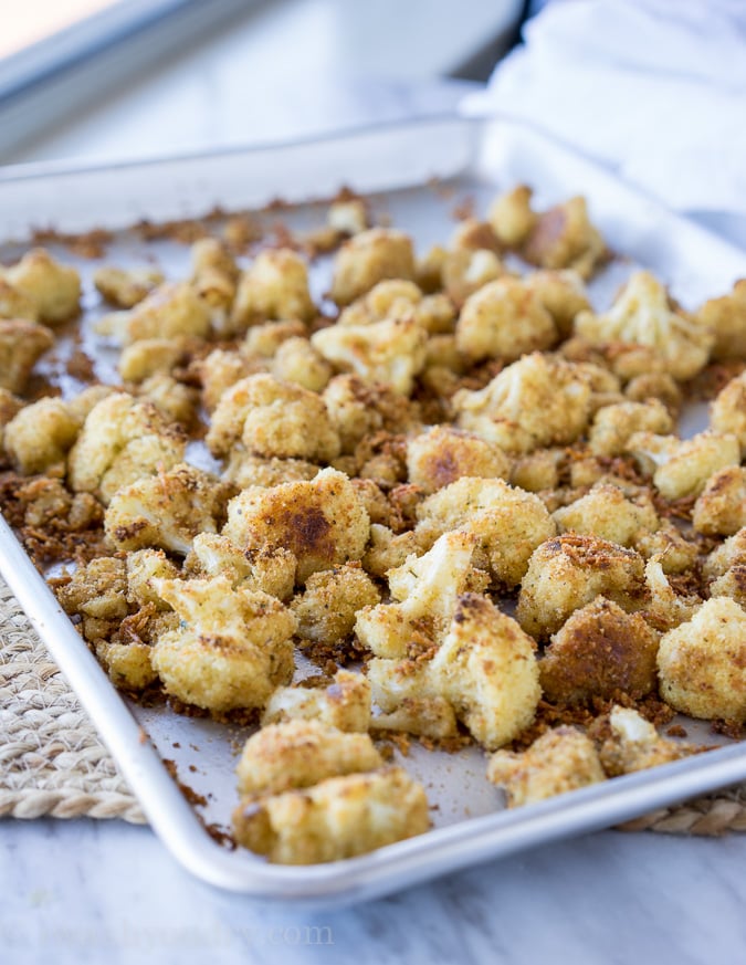 Parmesan Roasted Cauliflower - I Wash You Dry