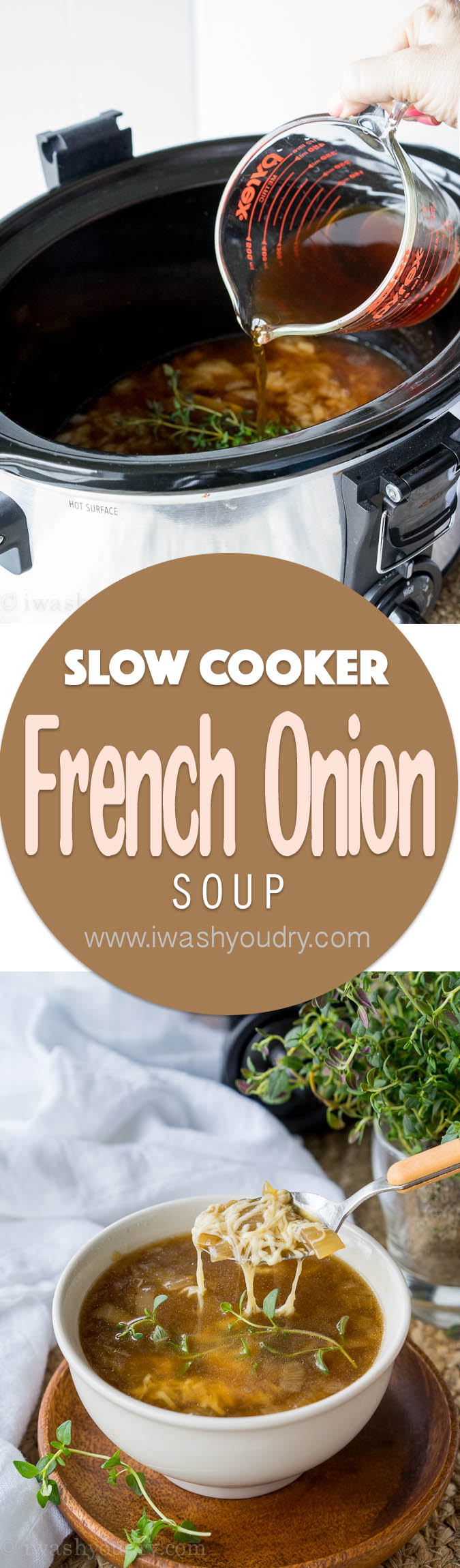 Not only is this Slow Cooker French Onion Soup easy to prepare, but it's also on the healthy side! Perfect for keeping my resolutions and still being able to enjoy my favorite comfort foods!