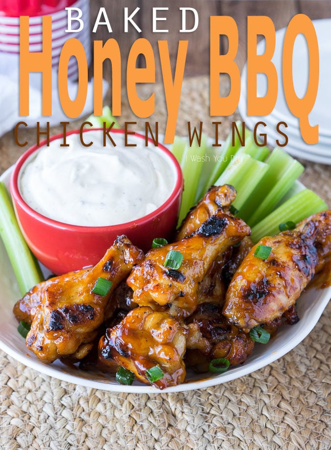 These Easy Baked Honey BBQ Chicken Wings are such a quick appetizer, you'll be chowing down in no time!