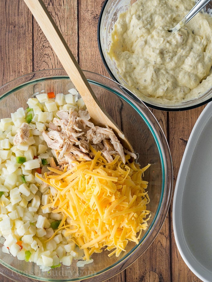 My whole family loved this Cheesy Chicken Potato Casserole! It came together so quickly and tasted amazing. Going to make it again very soon!