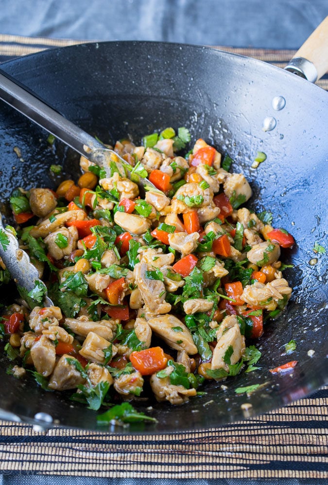 This Cilantro Chicken Stir Fry recipe is so delicious! My whole family loved it for a quick weeknight dinner!