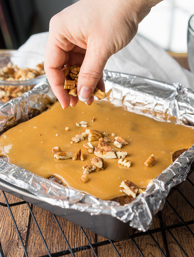 OMG! My husband asked me to make these Fudge Ripple Pecan Brownies two times before he even finished his first one! So good and so easy!