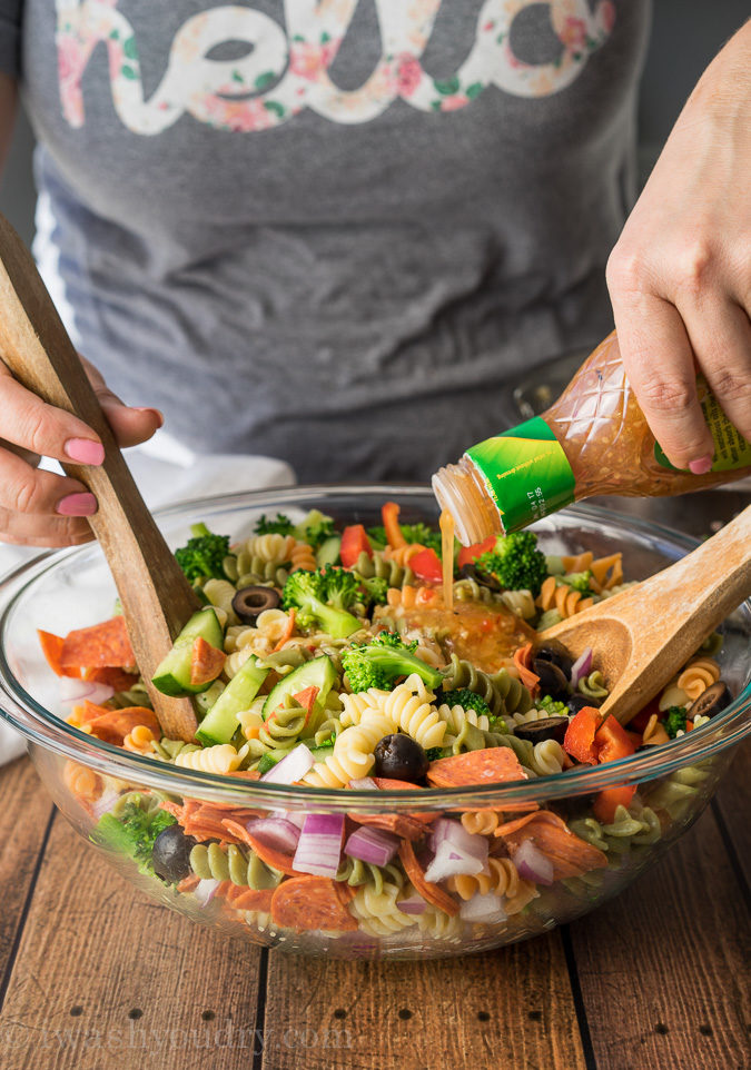 Classic Italian Pasta Salad I Wash You Dry