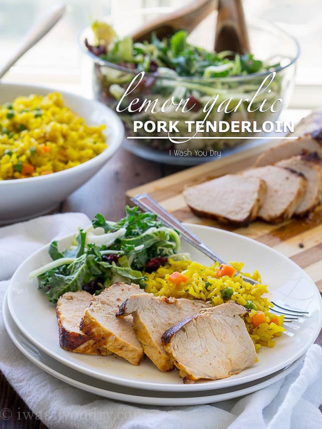 I never knew it was so easy to make a moist and tender pork tenderloin! This Lemon Garlic Pork Tenderloin is now a family favorite! 