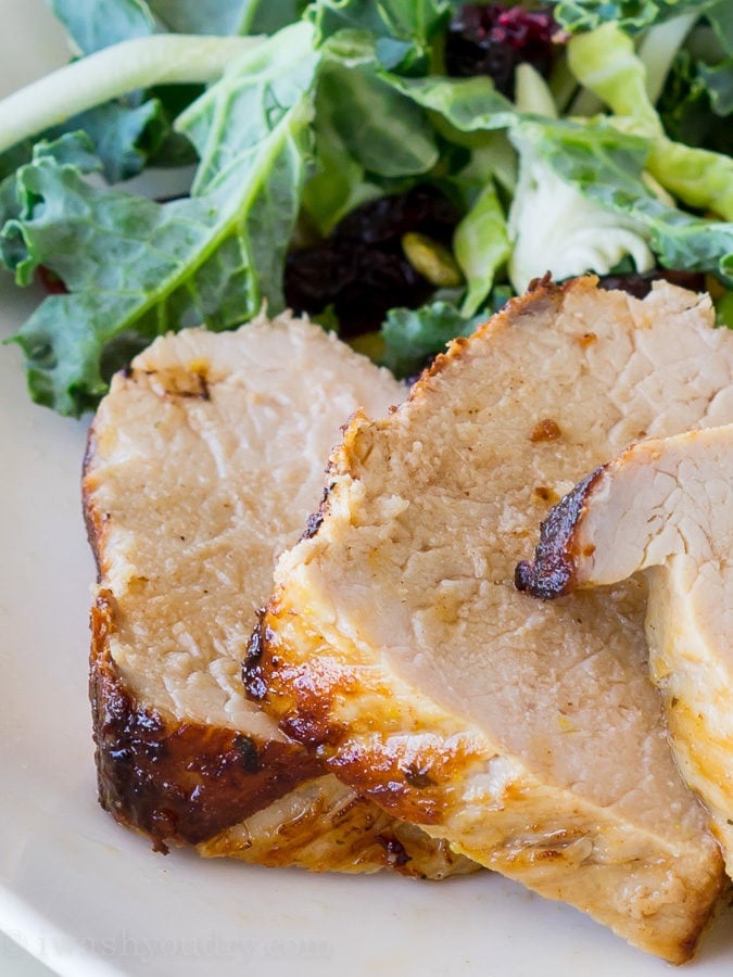 I never knew it was so easy to make a moist and tender pork tenderloin! This Lemon Garlic Pork Tenderloin is now a family favorite! 