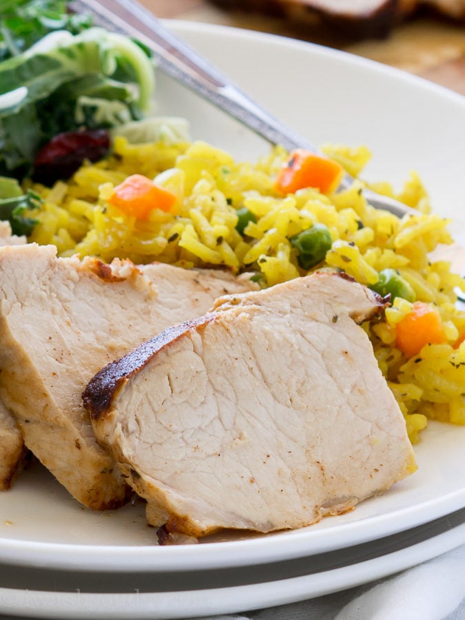 Lemon Salt Roasted Pork Loin - Dinner, then Dessert