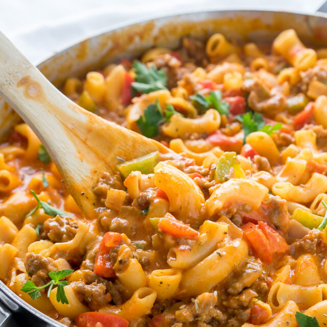 Meat Lover's Tortellini Skillet - I Wash You Dry