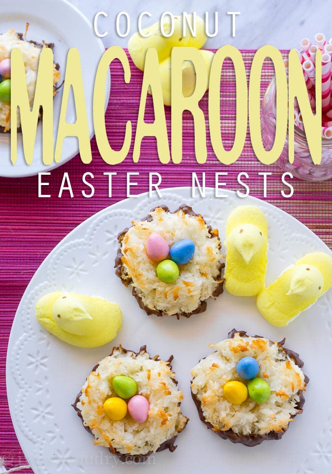 Coconut Macaroon Easter Nests - I Wash You Dry