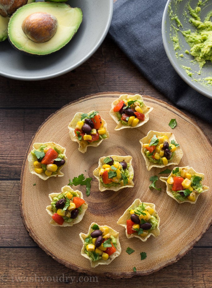 These Fire Roasted Corn and Avocado Bites are a super quick and easy snack or appetizer. Perfect party food! 