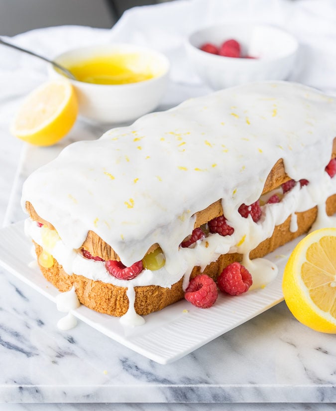 Come to mama! This Lemon Raspberry Stuffed Pound Cake is such an easy dessert recipe and tastes phenomenal! 