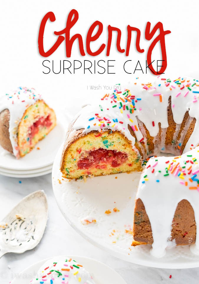 Giant Cupcake Cake  Sprinkle Surprise - This Delicious House