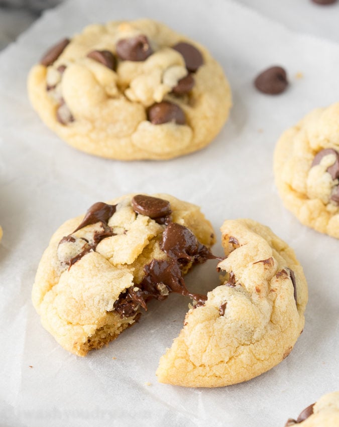 These Chocolate Chip Pudding Cookies have an extra special ingredient that makes them taste out of this world! Super soft and chewy even days later!
