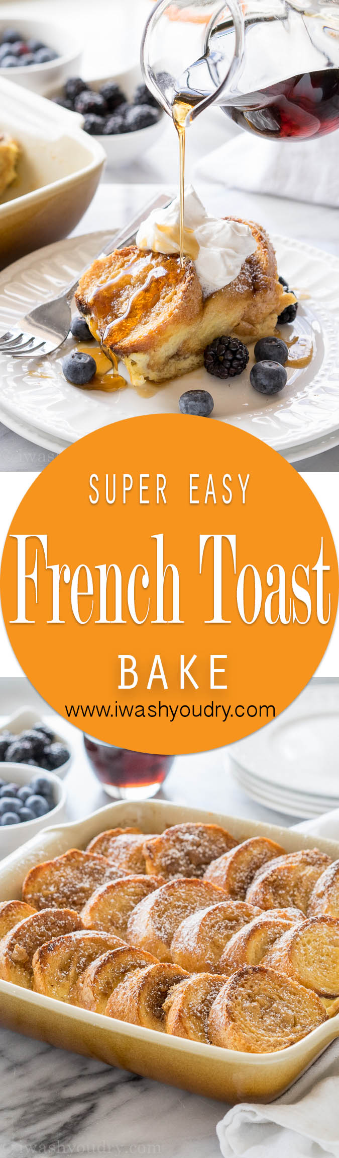 This Simple French Toast Bake is filled with loads of flavor and is also super customizable. Perfect for a weekend breakfast or brunch!