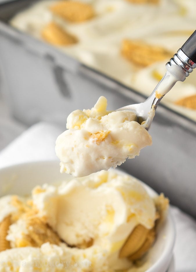 This No Churn Lemon Supreme Ice Cream is just 4 ingredients and so creamy and delicious! It tastes like a lemon creamsicle! 